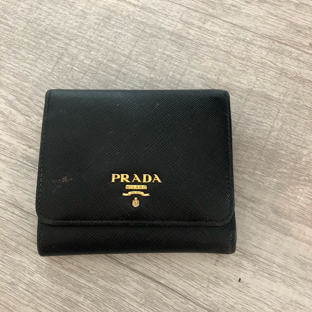 Prada wallet with multiple card holders